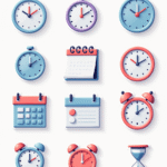 Time & Calendar - Sticker Sheet v1